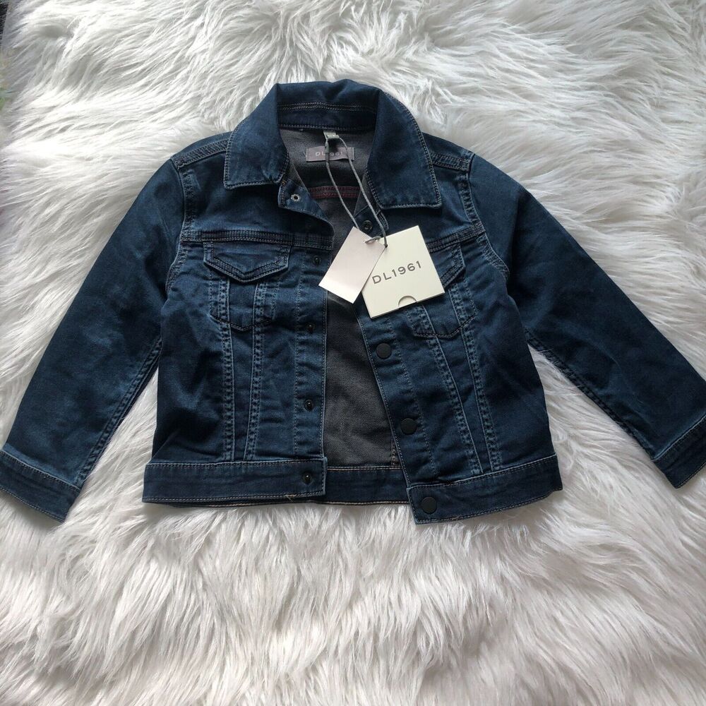 DL1961 Manning Denim Jacket Magic Mountain Dark‎ Wash Kids Size 4/5 NWT